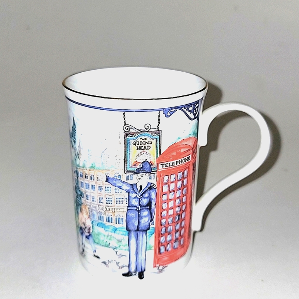 SADLER PICCADILLY BONE CHINA COFFEE/TEA MUG